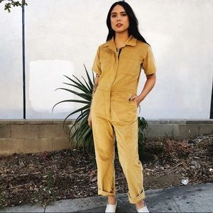 NOOWORKS❤️Mustard Corduroy Coveralls